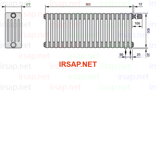 Радиатор IRSAP Tesi 50600/20 T25 CL 01